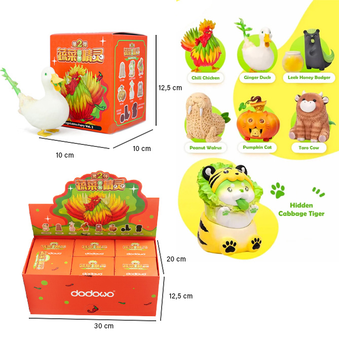 VEGETABLES Fairy 2nd 10cm Personaggini In blind box (xcm) In espo da 6pz 8ass…x6…x96